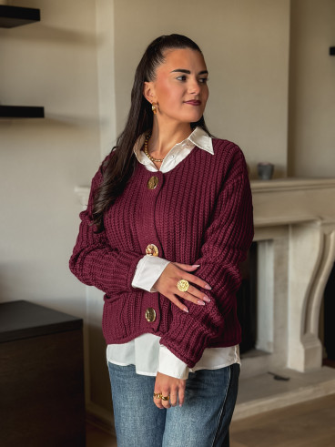 Gilet Alexandra - Bordeaux