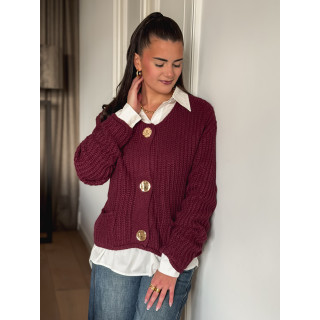 Gilet Alexandra - Bordeaux