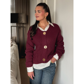 Gilet Alexandra - Bordeaux
