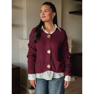 Gilet Alexandra - Bordeaux