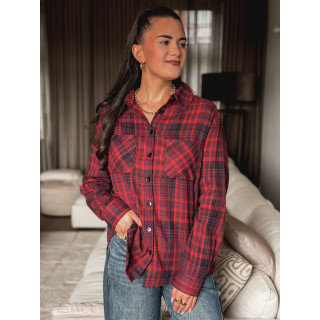 Chemise à carreaux Séoul - Rouge/Bleu