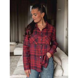 Chemise à carreaux Séoul - Rouge/Bleu