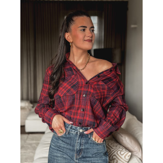 Chemise à carreaux Séoul - Rouge/Bleu