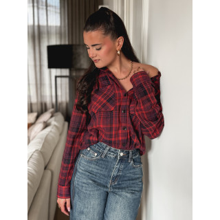 Chemise à carreaux Séoul - Rouge/Bleu