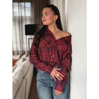 Chemise à carreaux Séoul - Rouge/Bleu