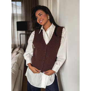 Gilet Aliona - Chocolat