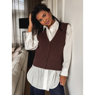 Gilet Aliona - Chocolat