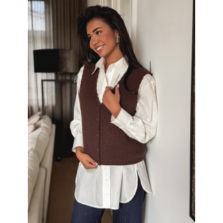 Gilet Aliona - Chocolat