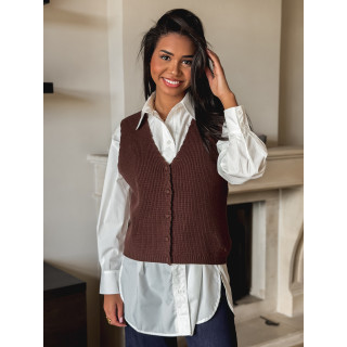 Gilet Aliona - Chocolat
