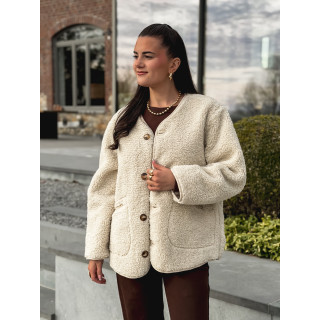 Veste en teddy Stockholm - Beige