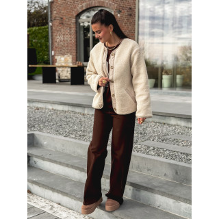 Veste en teddy Glacéria - Beige