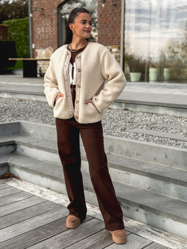 Veste en teddy Glacéria - Beige Veste en teddy Glacéria - Beige