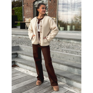 Veste en teddy Glacéria - Beige