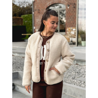 Veste en teddy Glacéria - Beige