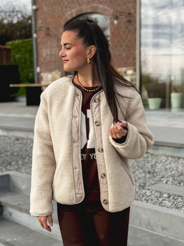 Veste en teddy Glacéria - Beige Veste en teddy Glacéria - Beige