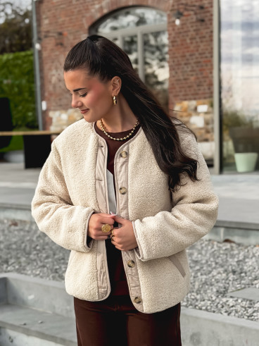 Veste en teddy Glacéria - Beige Veste en teddy Glacéria - Beige