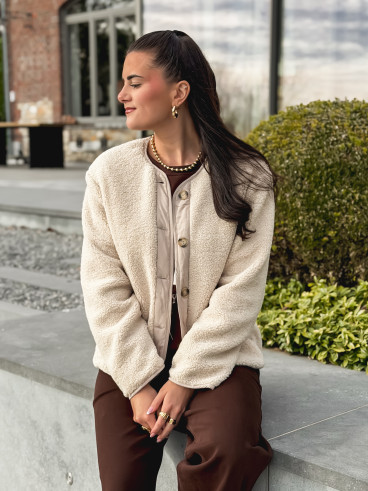 Veste en teddy Glacéria - Beige Veste en teddy Glacéria - Beige