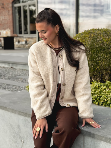 Veste en teddy Glacéria - Beige Veste en teddy Glacéria - Beige