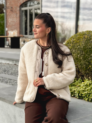 Veste en teddy Glacéria - Beige Veste en teddy Glacéria - Beige