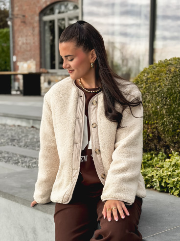 Veste en teddy Glacéria - Beige Veste en teddy Glacéria - Beige