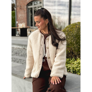 Veste en teddy Glacéria - Beige