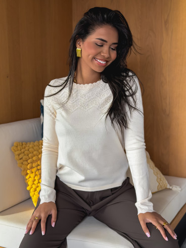 Pull Malona - Beige Pull Malona - Beige