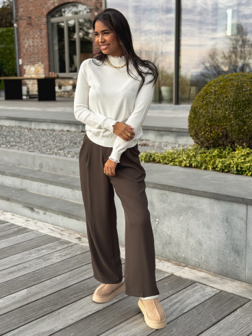 Pull leyna - Blanc Pull leyna - Blanc