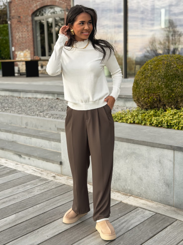Pantalon Nathalie - Chocolat