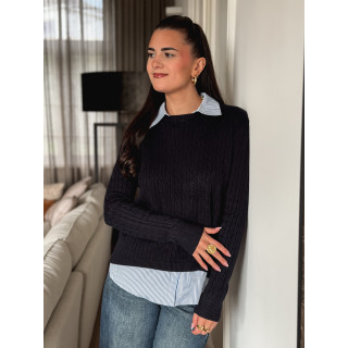 Pull Dorlane - Bleu marine