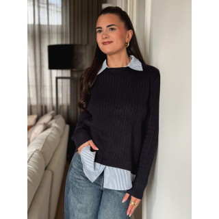 Pull Dorlane - Bleu marine