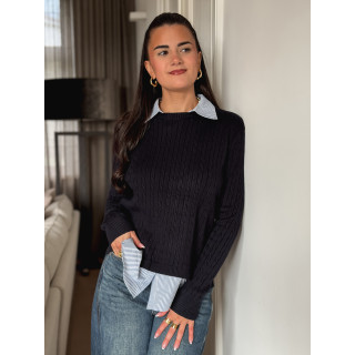 Pull Dorlane - Bleu marine