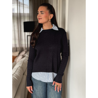 Pull Dorlane - Bleu marine