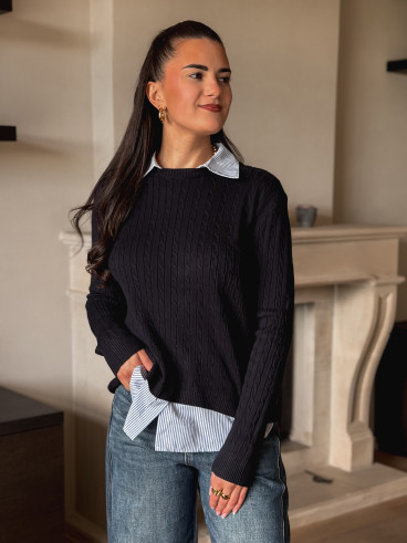 Pull Dorlane - Bleu marine