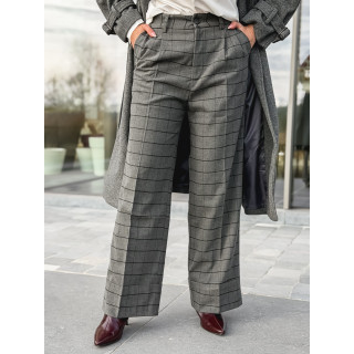 Pantalon à carreaux Nazaré - Gris