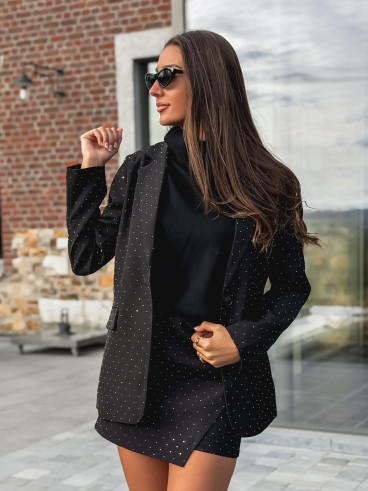 Blazer à strass Space - Noir