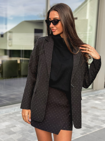 Blazer à strass Space - Noir