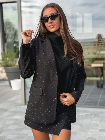 Blazer à strass Space - Noir