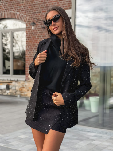 Blazer à strass Space - Noir