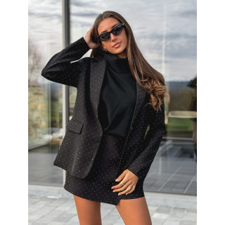 Blazer à strass Space - Noir