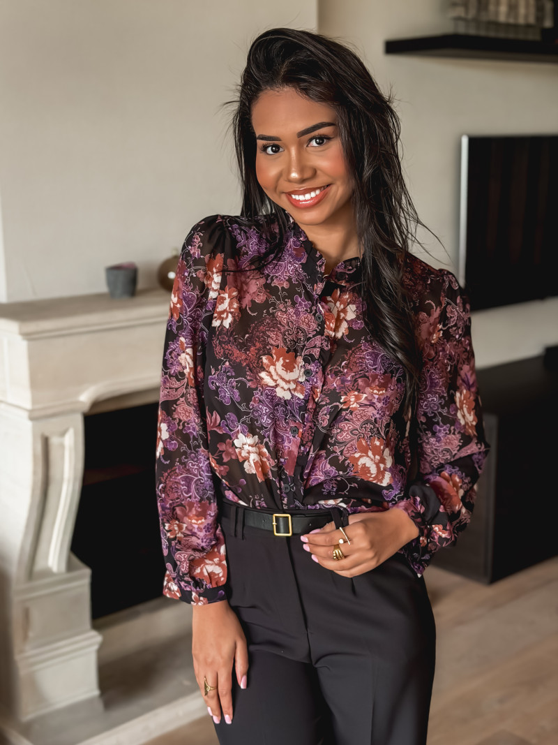 Blouse à motifs Montane - Violet Blouse à motifs Montane - Violet