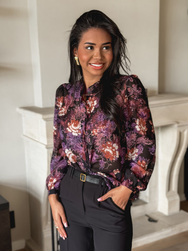 Blouse à motifs Montane - Violet Blouse à motifs Montane - Violet