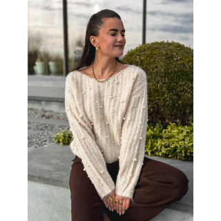Pull Perline - Ecru