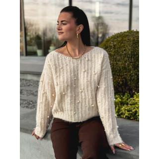 Pull Perline - Ecru