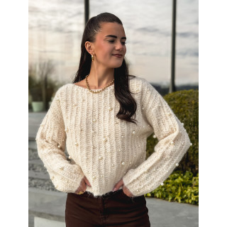 Pull Perline - Ecru
