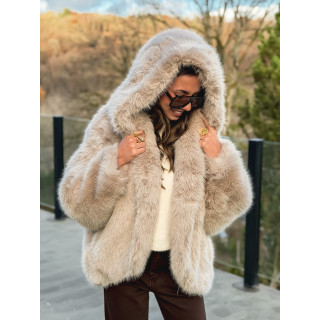 Veste en fausse fourrure Mylene - Beige