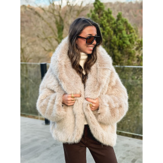 Veste en fausse fourrure Mylene - Beige