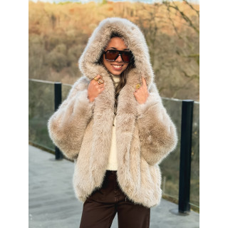 Veste en fausse fourrure Mylene - Beige