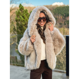 Veste en fausse fourrure Mylene - Beige
