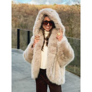 Veste en fausse fourrure Mylene - Beige