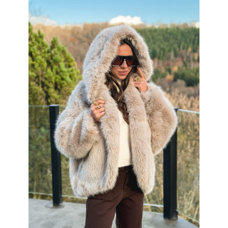 Veste en fausse fourrure Mylene - Beige